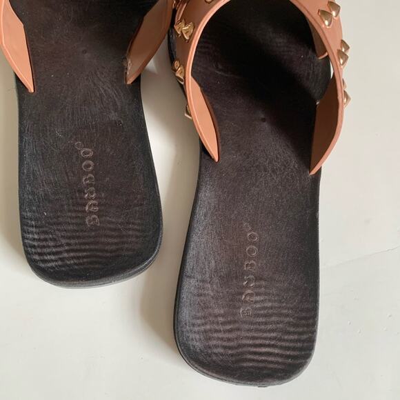 Bamboo Brown Studded Sandal - Picture 4 of 7